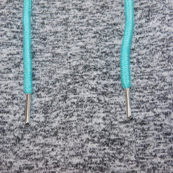 C. Cline Hoodie NWT Aqua Black & Gray Size Large - Picture 7 of 11